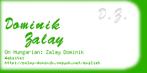 dominik zalay business card